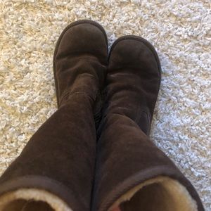 UGG Shoes - Dark brown ugh boots with zipper! UGG Shoes - Dark brown ugh boots with zipper!